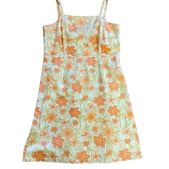 Tommy Bahama Cotton Sundress Women’s 8 Stretch Yellow Hawaiian Floral Print Warm - Picture 5 of 11